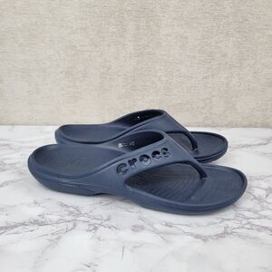 Crocs Navy Flip Flop Thong Sandals Men's Size 12